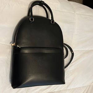 Leather backpack purse